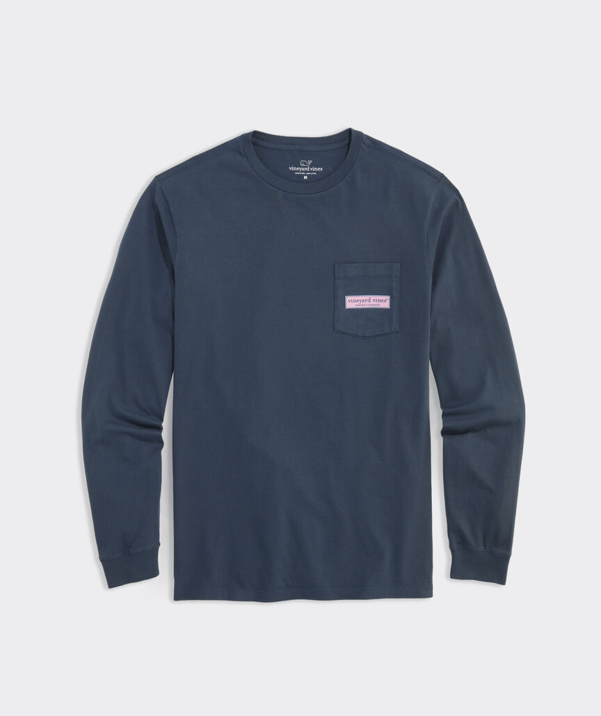 Classic Logo Box Long-Sleeve Pocket Tee