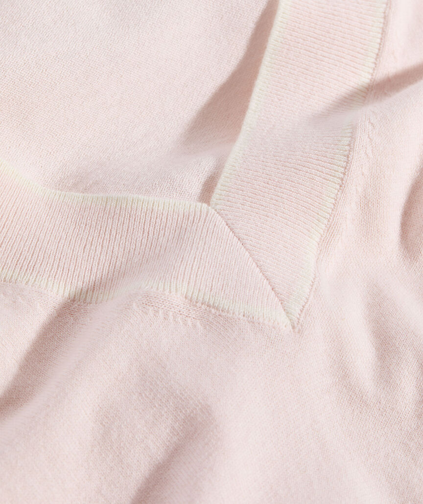 Cotton Cashmere Heritage V-Neck Sweater