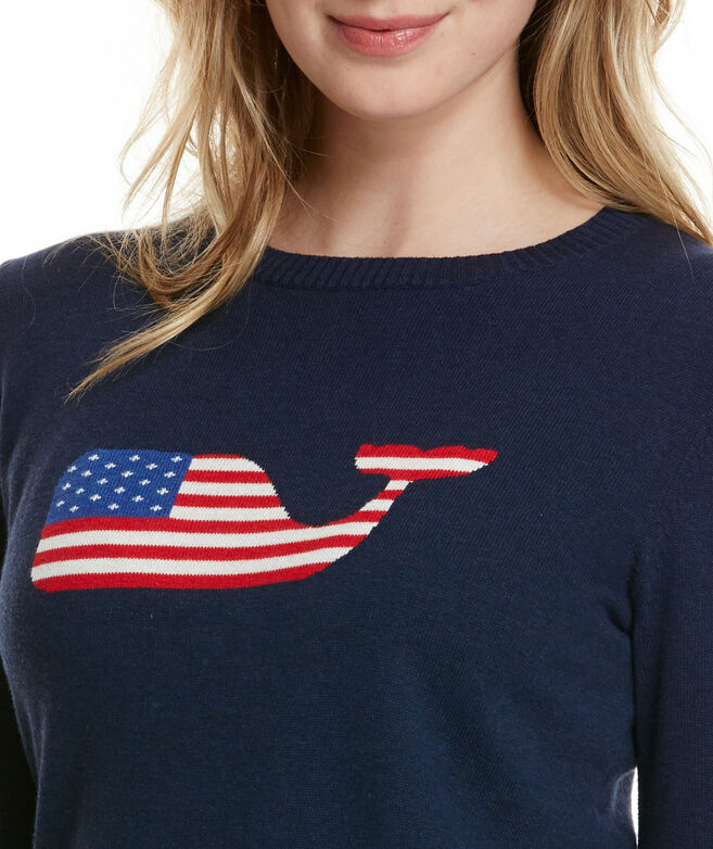 Shop Whale Flag Intarsia Sweater at vineyard vines