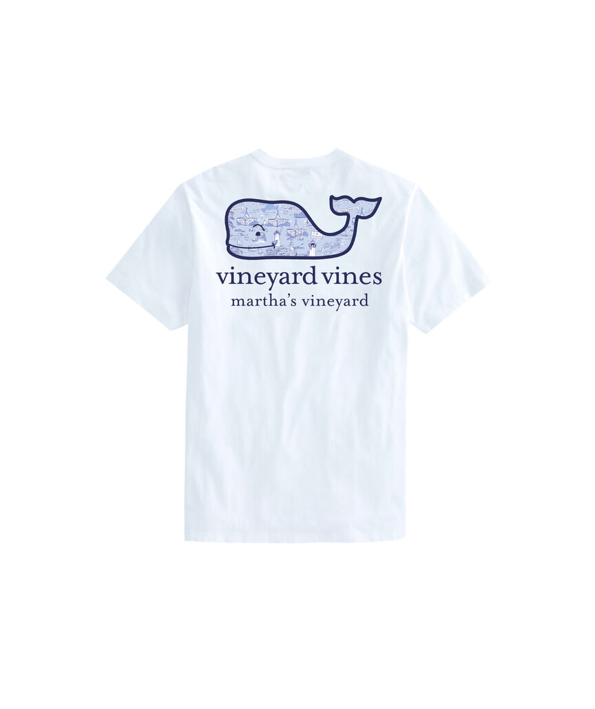 OUTLET Martha's Vineyard Scenic Whale Short-Sleeve Pocket Tee