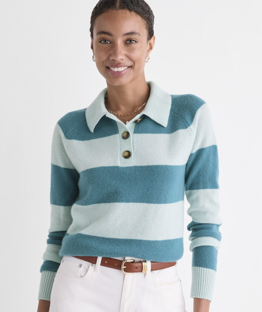 Seaspun Cashmere Polo Sweater