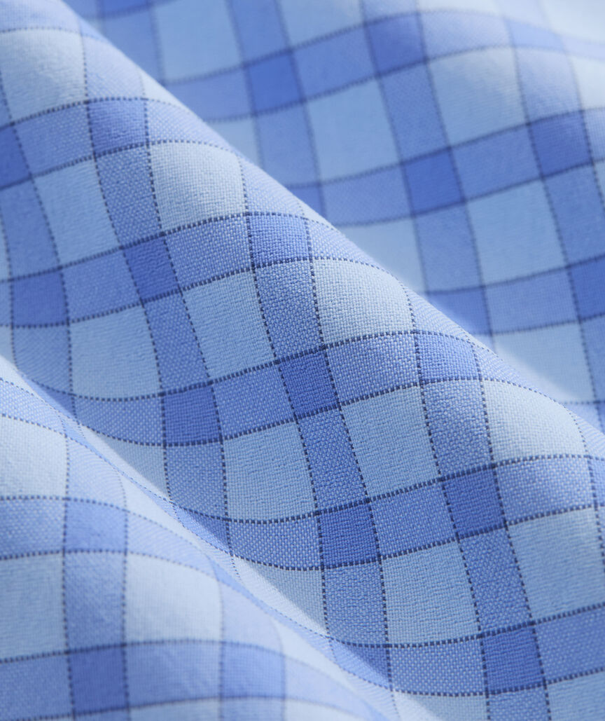 Boys' Lemon Shark Gingham Featherweight Performance Shirt