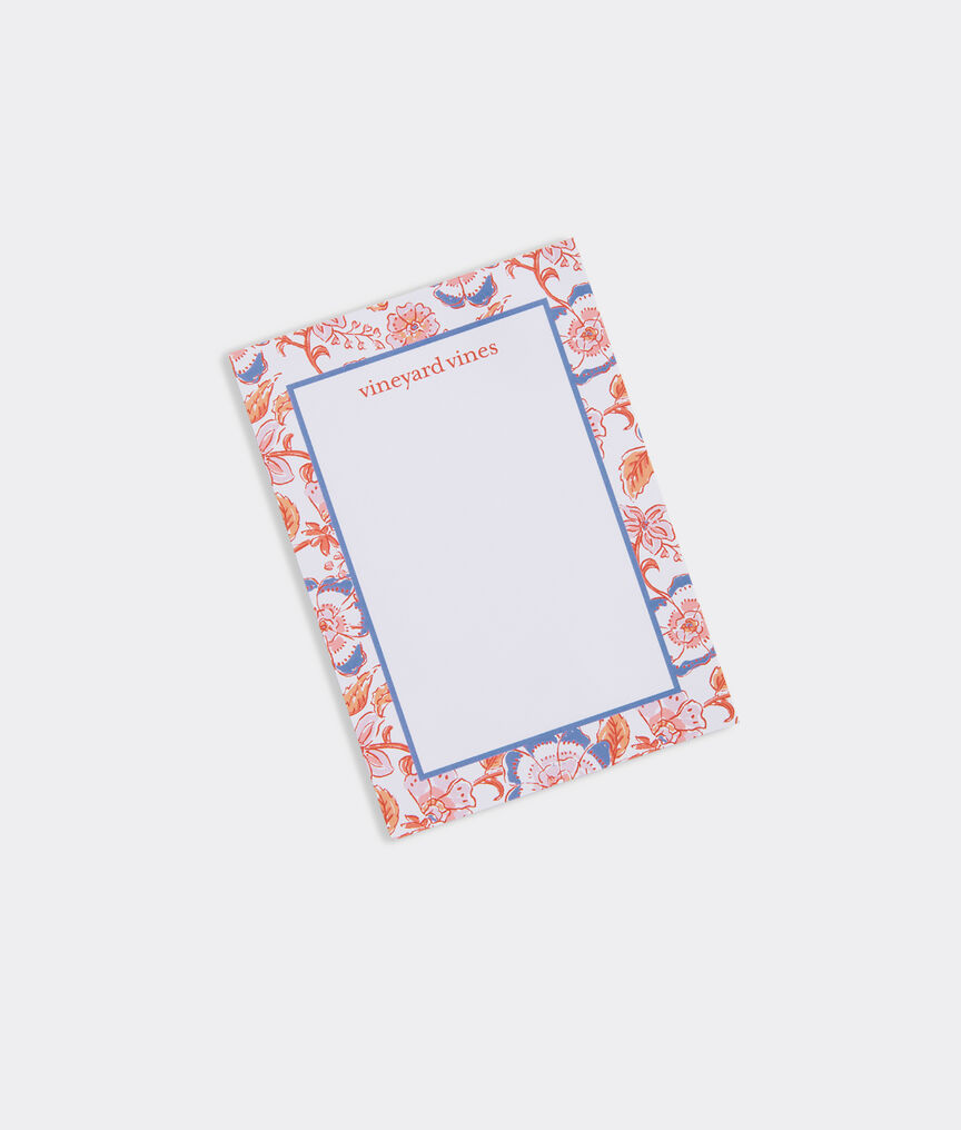 Floral Block Print Notepad