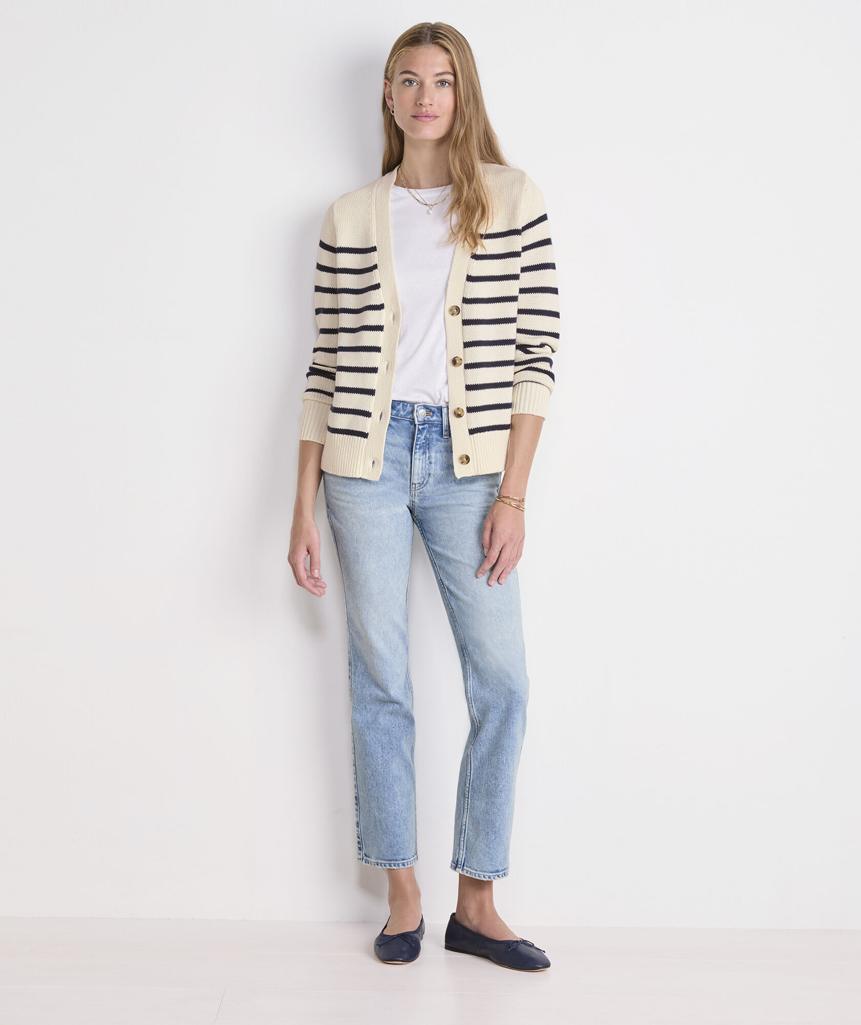 Head Of The Charles® Women's Breton Stripe Cardigan