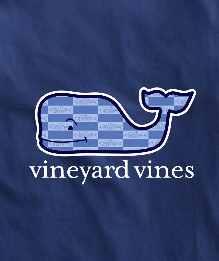 OUTLET Fish Checkers Whale Short-Sleeve Pocket Tee