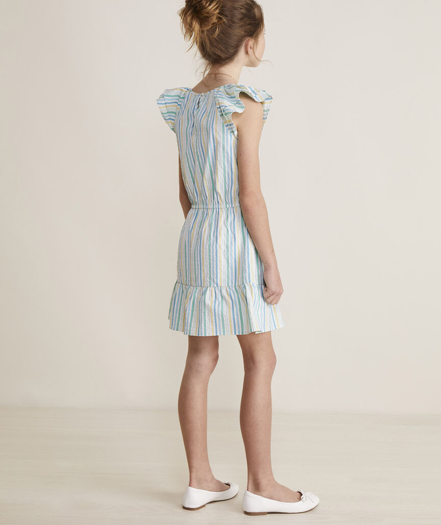 Girls' Flutter-Sleeve Harbor Dress