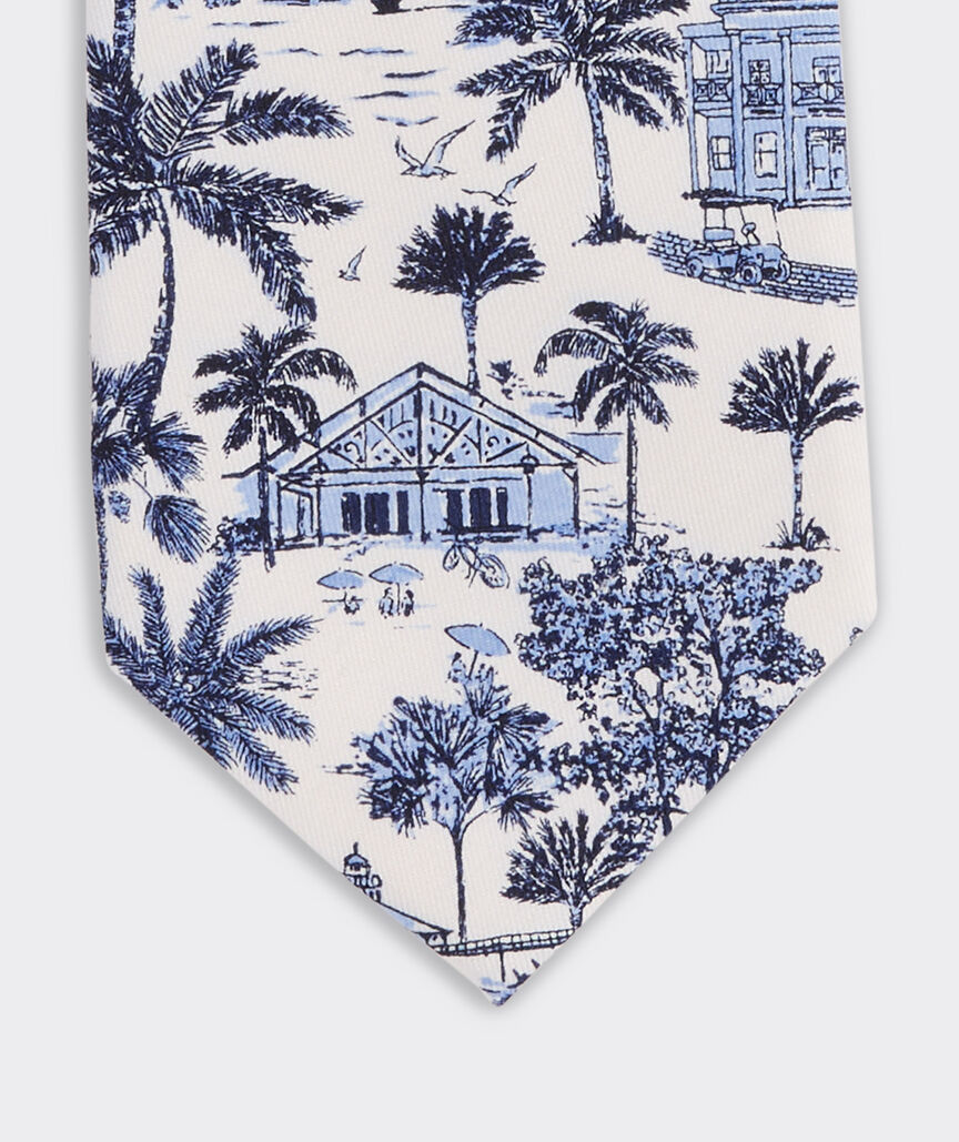 Gasparilla Scenic Silk Tie