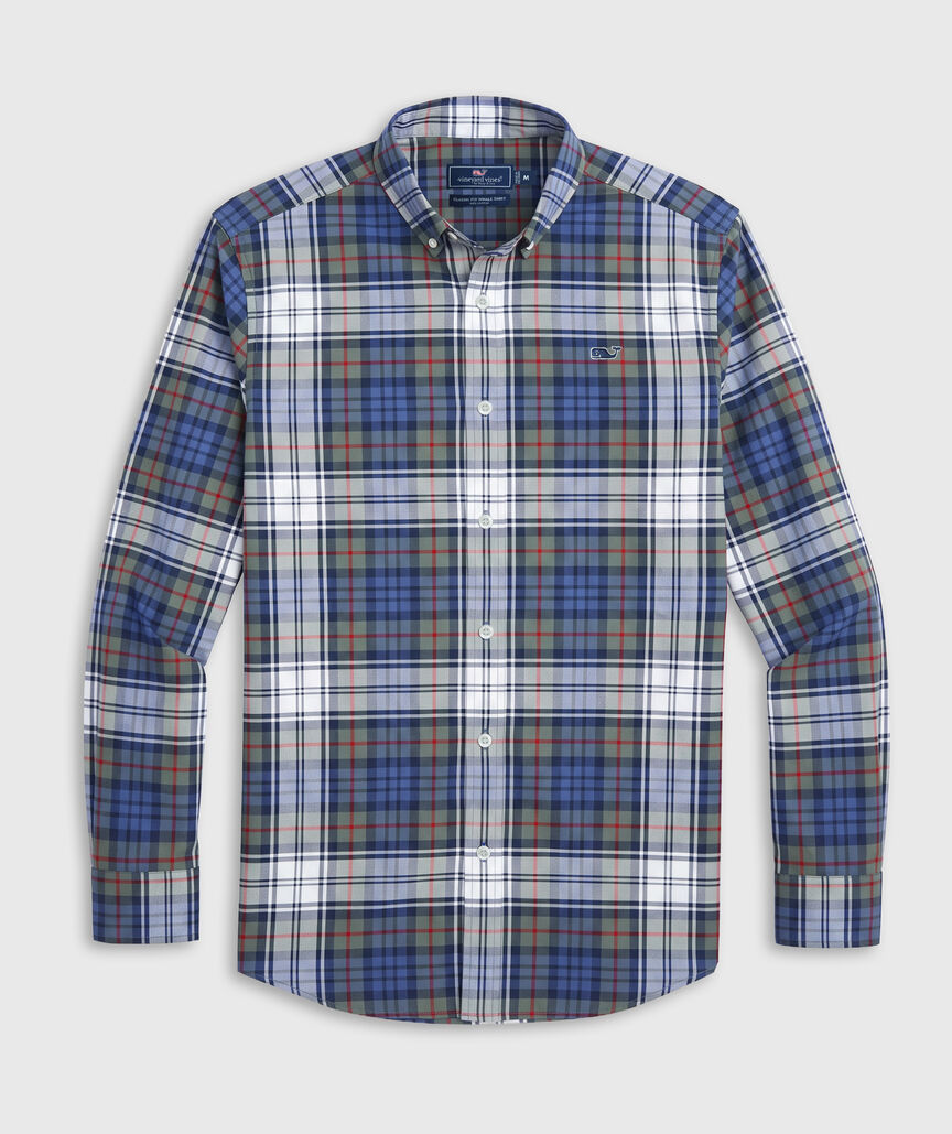 OUTLET Poplin Plaid Shirt
