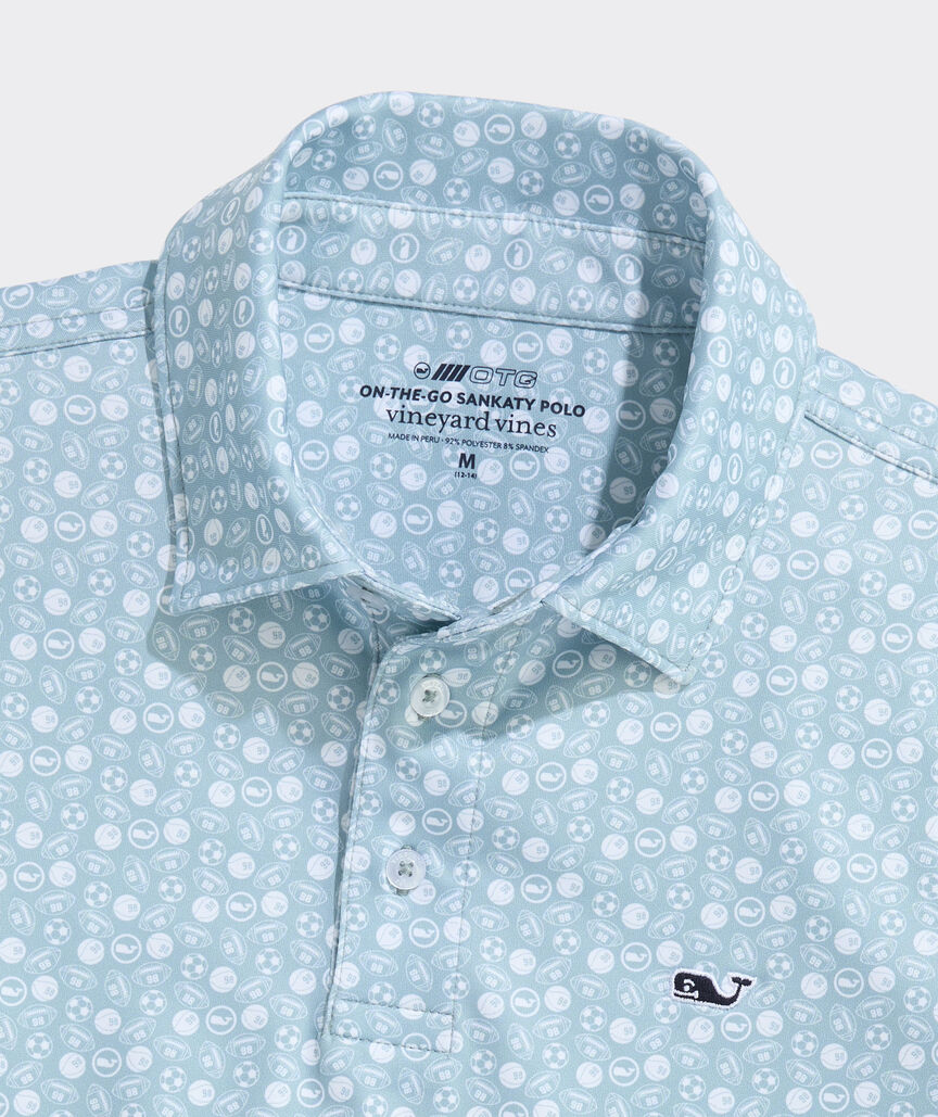 Boys' Printed Sankaty Performance Polo