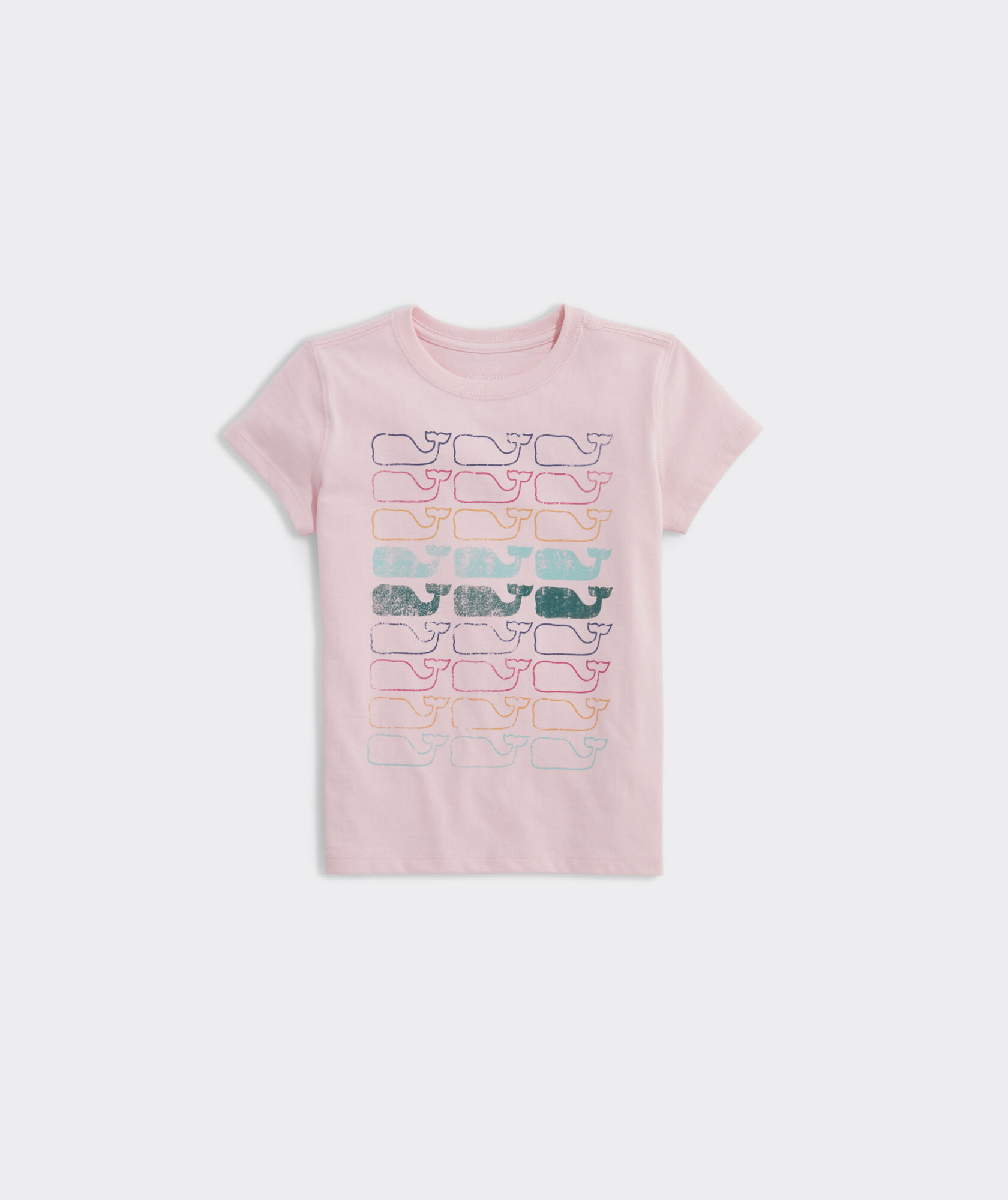 Girls' Stacked Whales Short-Sleeve Tee