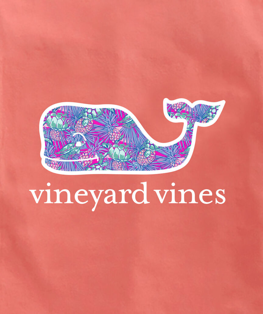 OUTLET Turtle Palm Whale Short-Sleeve Pocket Tee