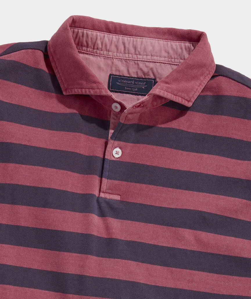 Lived-In Stripe Pique Polo