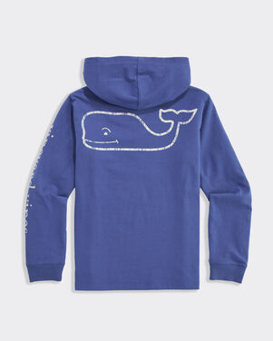 Boys' Vintage Whale Long-Sleeve Hoodie Tee