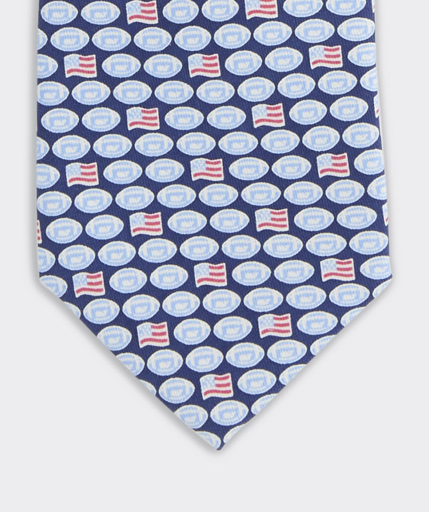 Flag Football Silk Tie