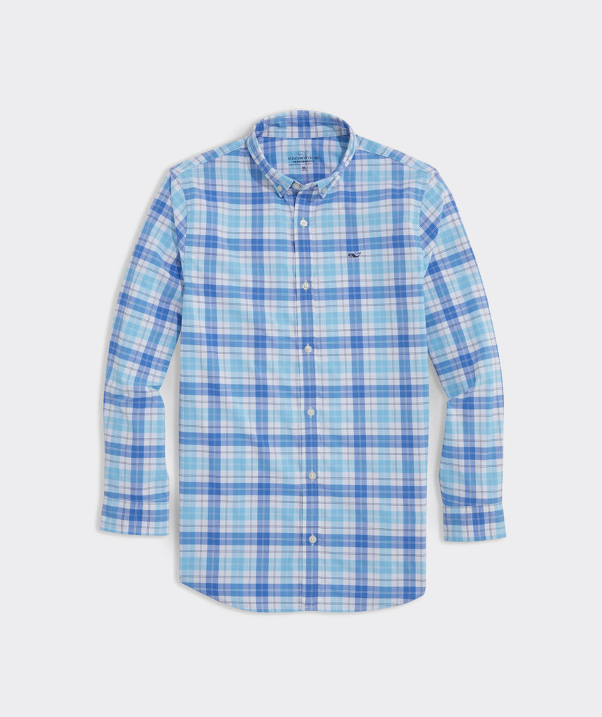 Boys' On-The-Go Nylon Plaid Shirt