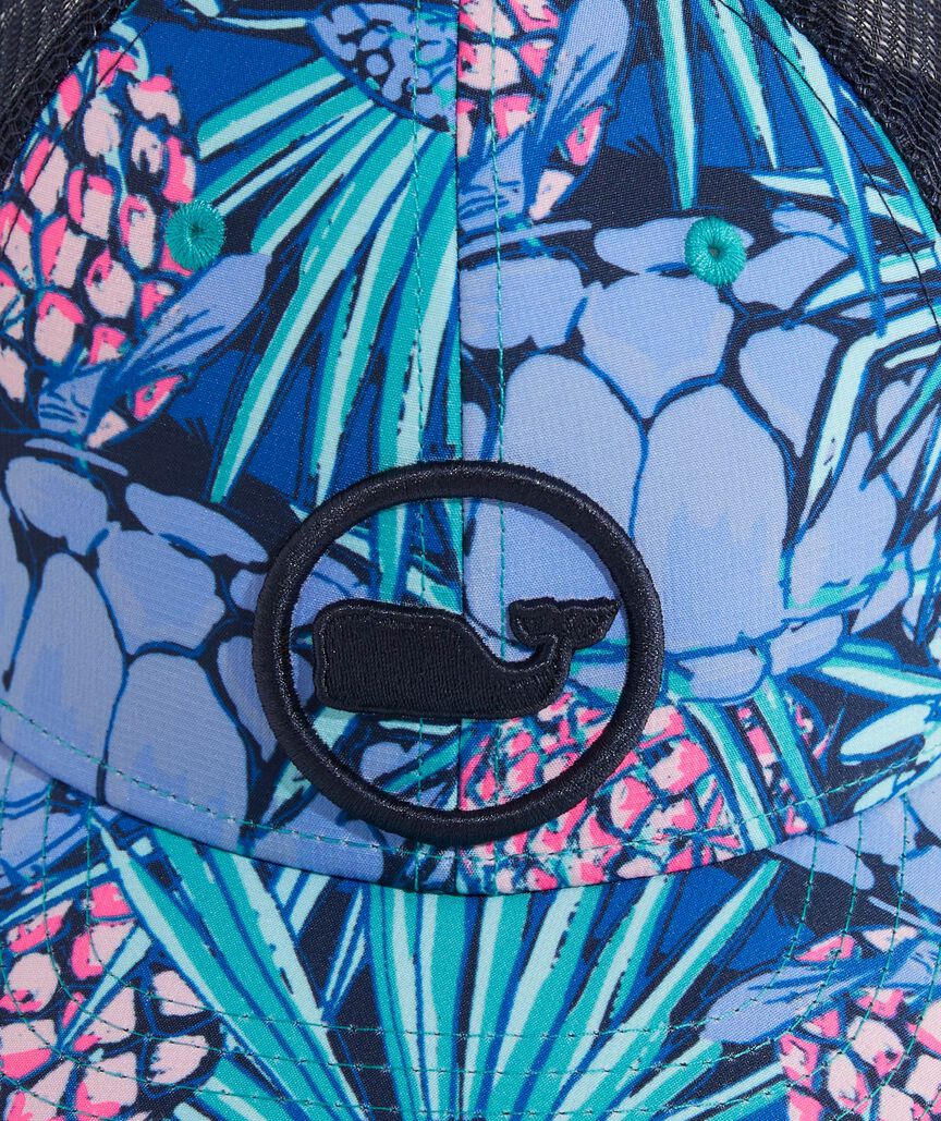Boys' Turtle Palm Print Whale Dot Trucker Hat