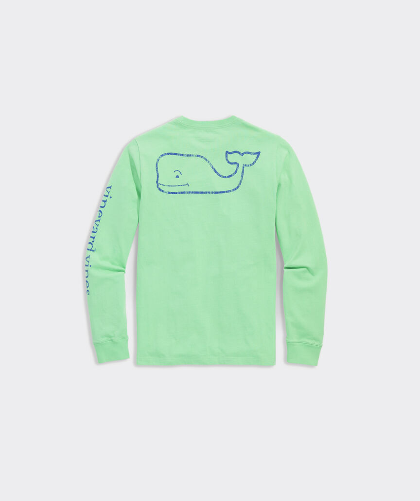 Boys' Long-Sleeve Vintage Whale Pocket Tee