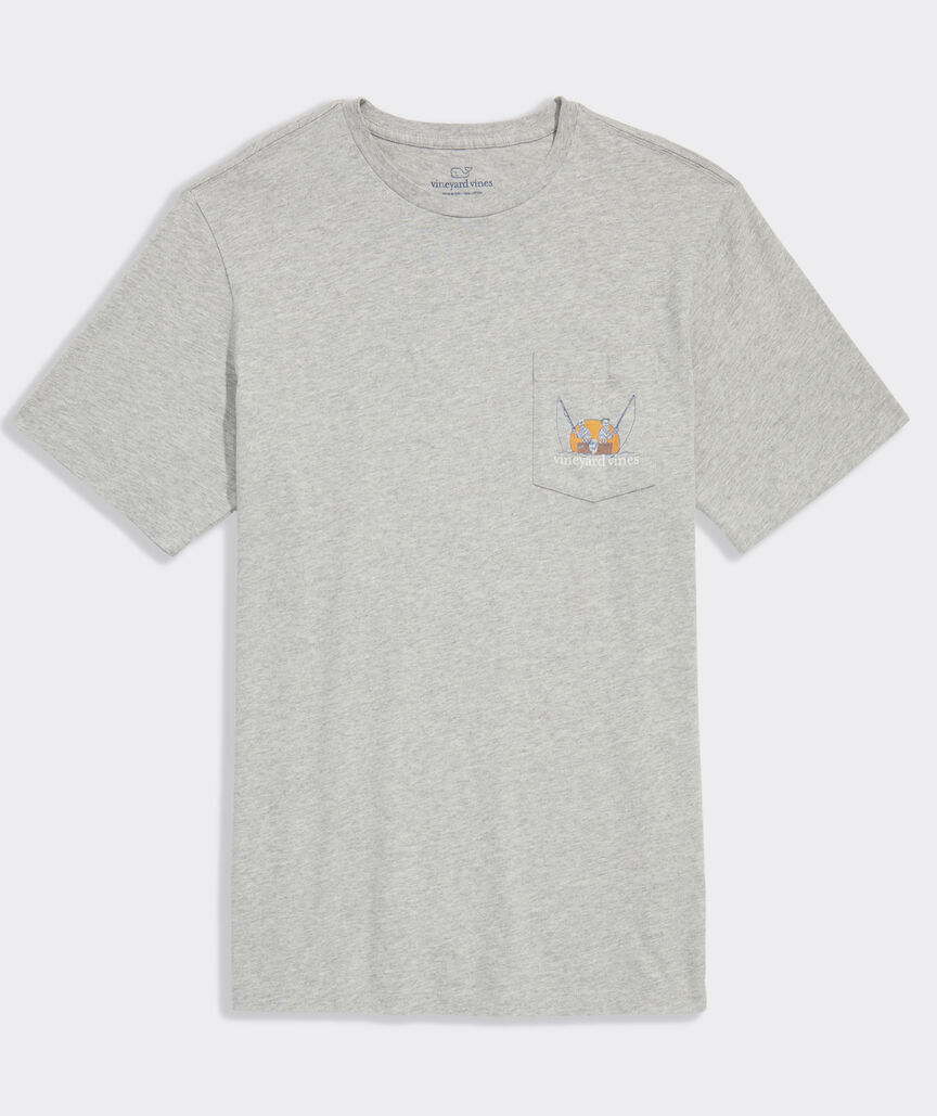 Fishing Skeletons Short-Sleeve Pocket Tee