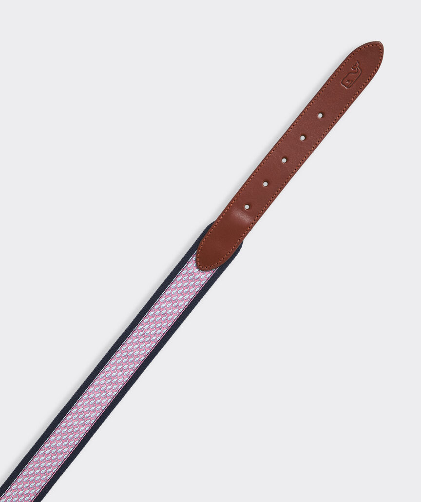 Vineyard Whale Canvas Club Belt