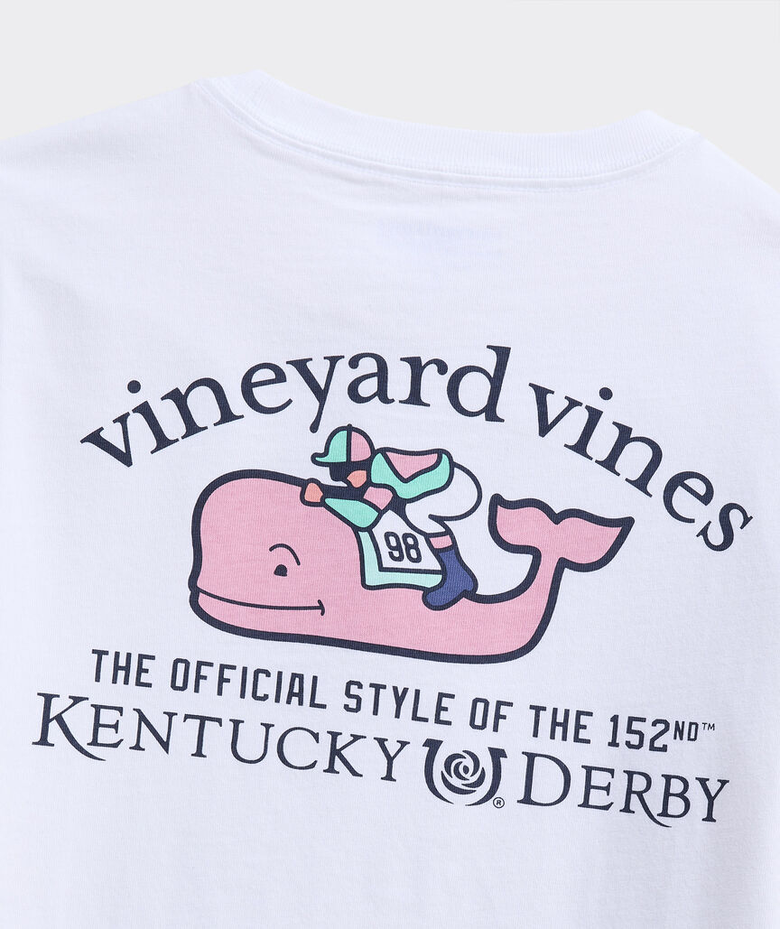 Kentucky Derby Kids' Whale & Jockey Short-Sleeve Pocket Tee