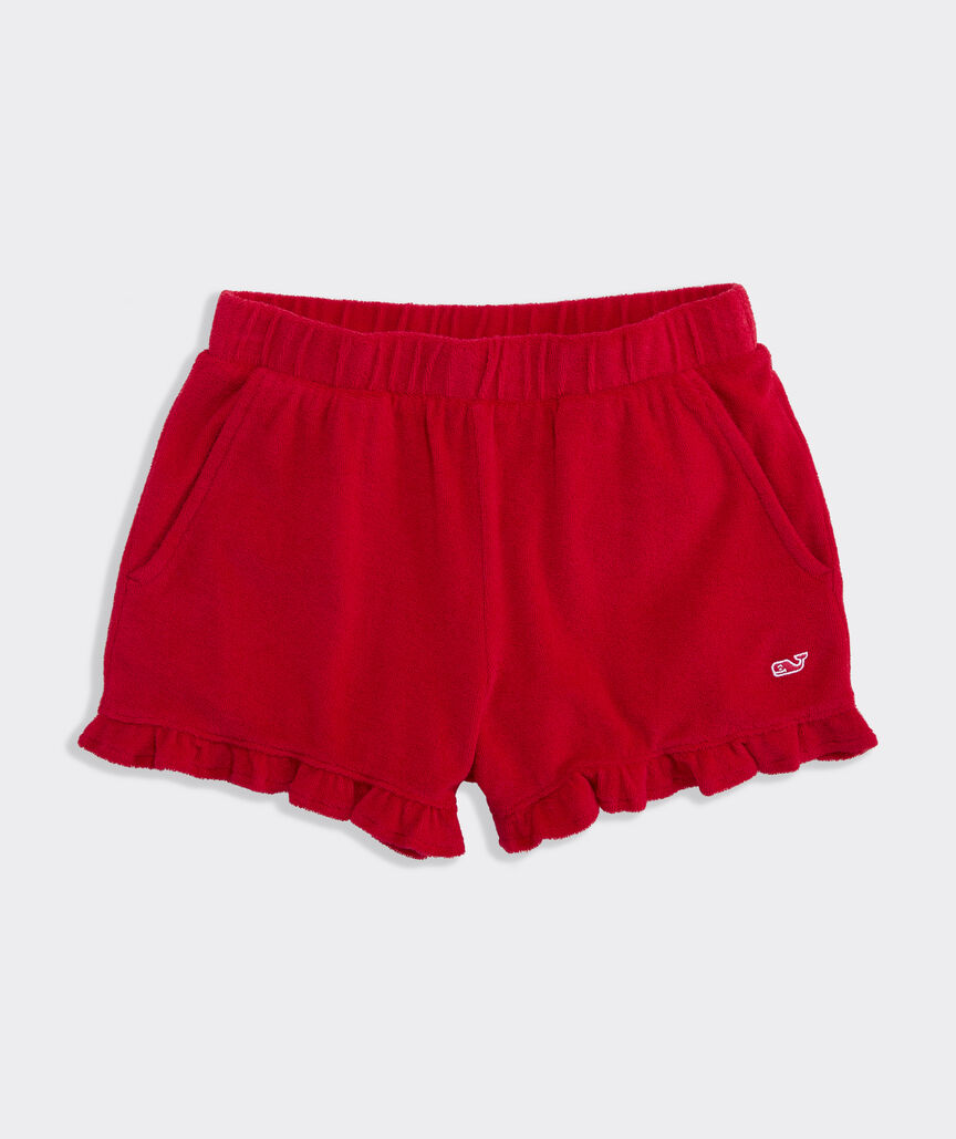 Girls' Terry Towel Ruffle Shorts
