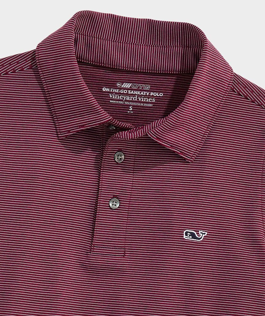Boys' Performance St. Jean Stripe Sankaty Polo