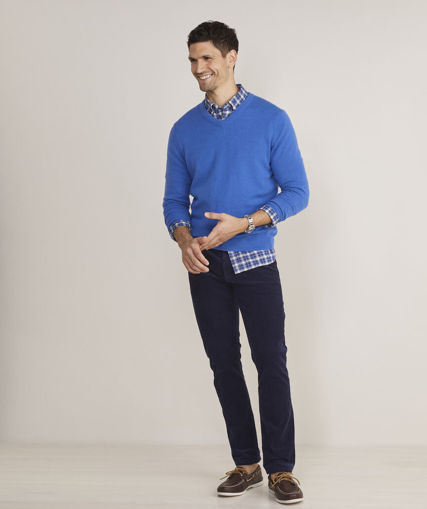 Lightweight Cashmere V-Neck Sweater