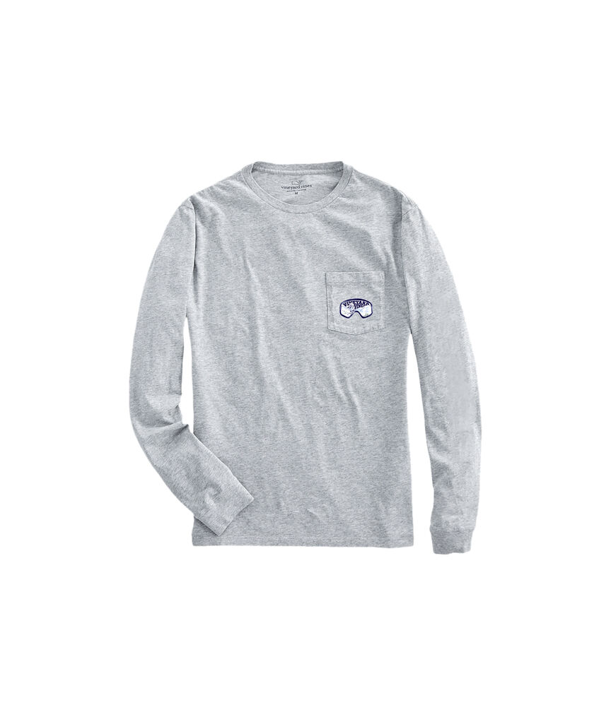 OUTLET Painted Ski Goggles Long-Sleeve Pocket Tee