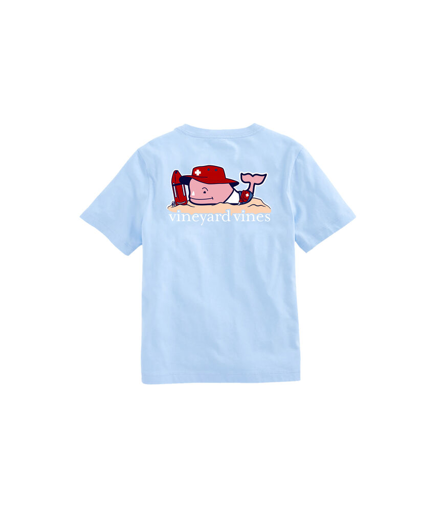 OUTLET Boys' Lifeguard Whale Short-Sleeve Pocket Tee