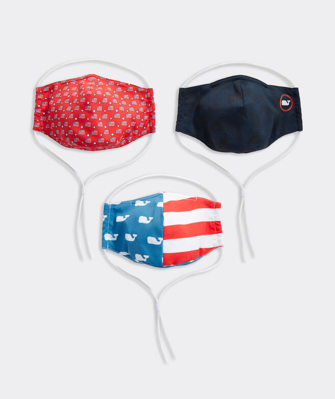 Flag Whale Non-Medical Mask 3-Pack