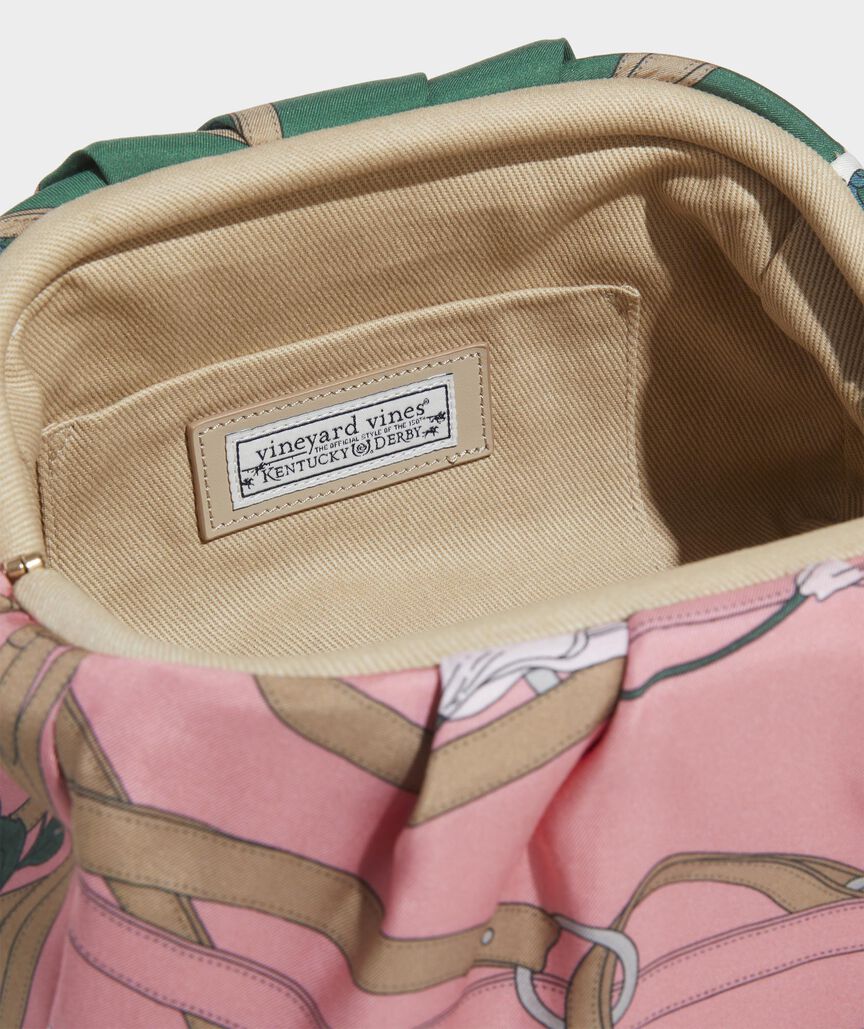 Kentucky Derby Scarf Print Clutch