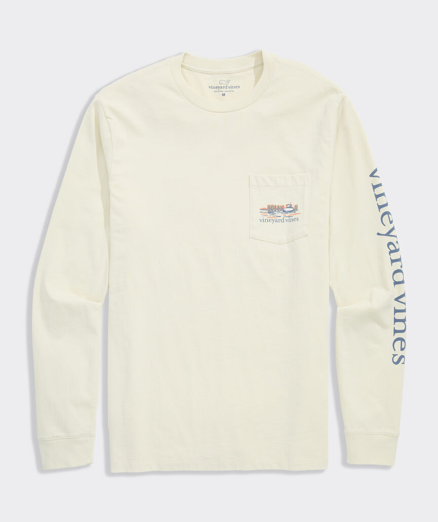 Dockside Autumn Wakes Long-Sleeve Pocket Tee