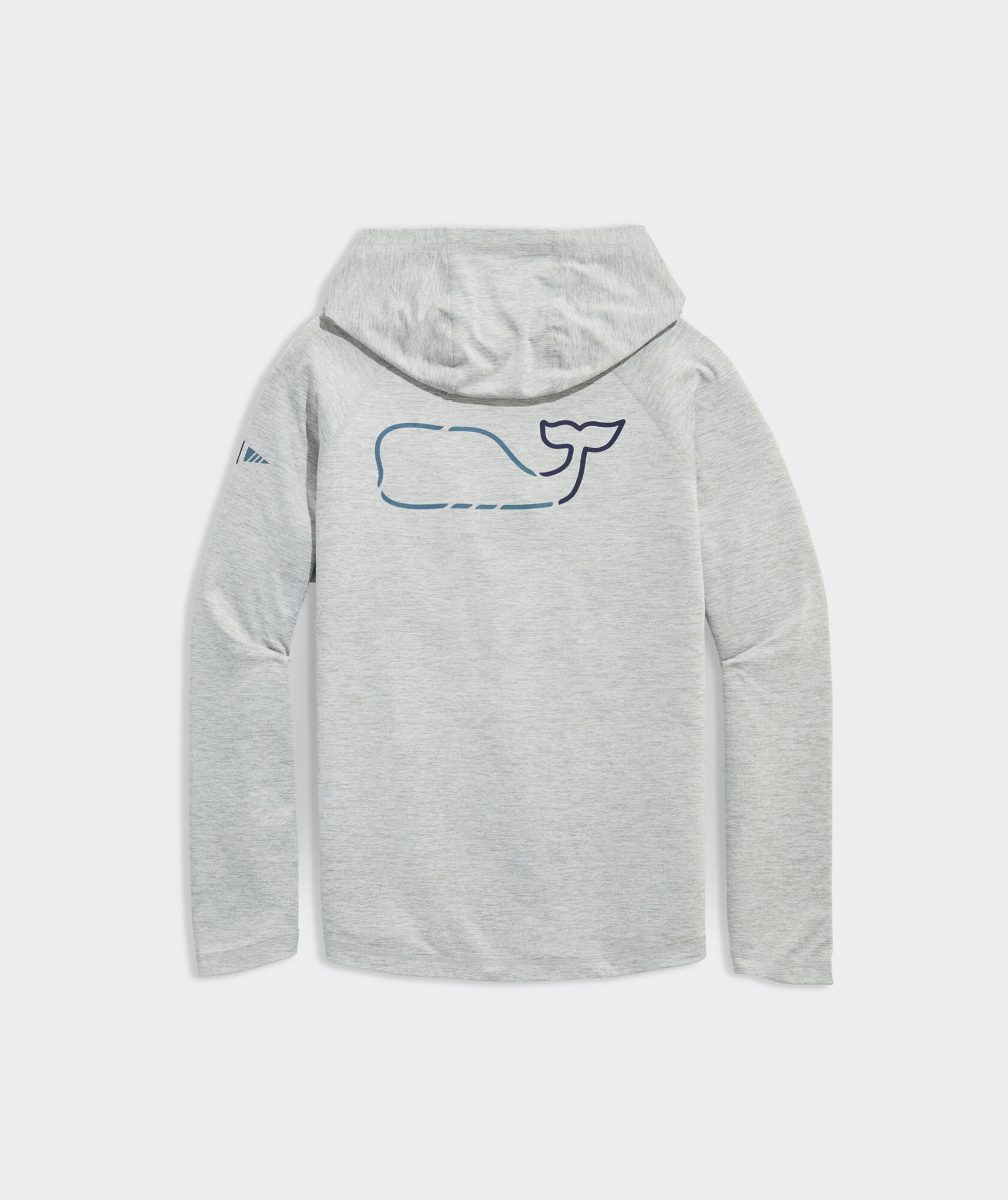 On-The-Go Whale Outline Long-Sleeve Harbor Performance Hoodie Tee