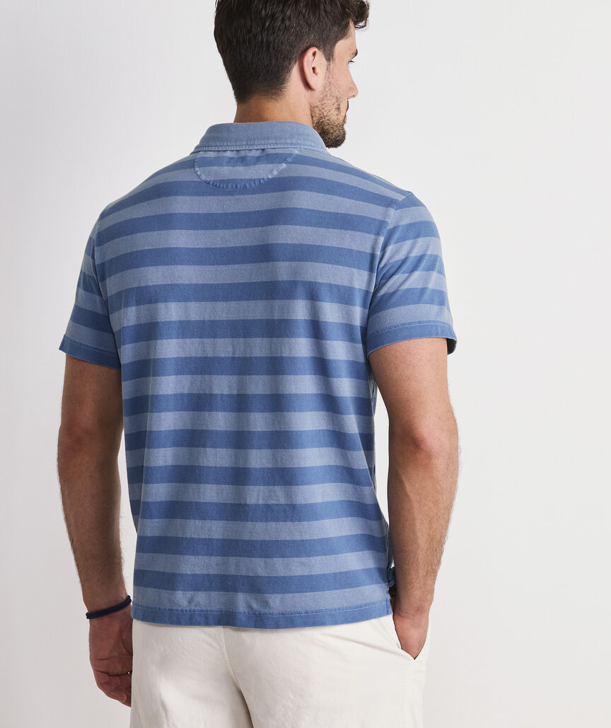 Lived-In Stripe Pique Polo