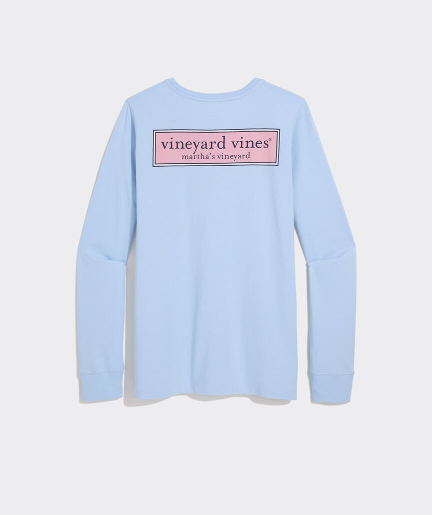 Women's Classic Logo Box Long-Sleeve Pocket Tee