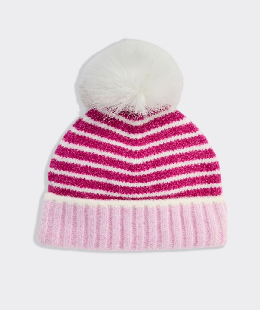 Girls' Stripe Beanie