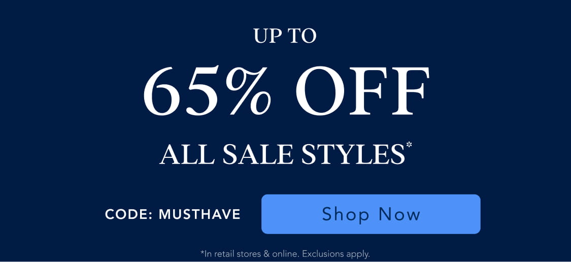 up to 65% off sale items