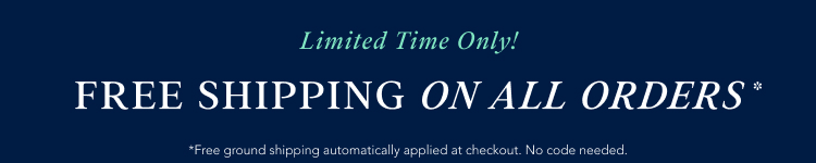 free shipping on all orders*