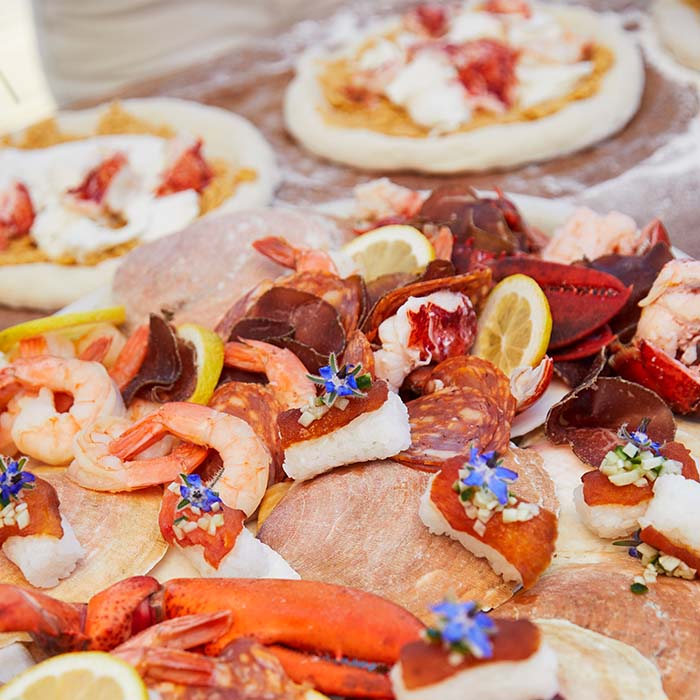 shrimp and lobster platter