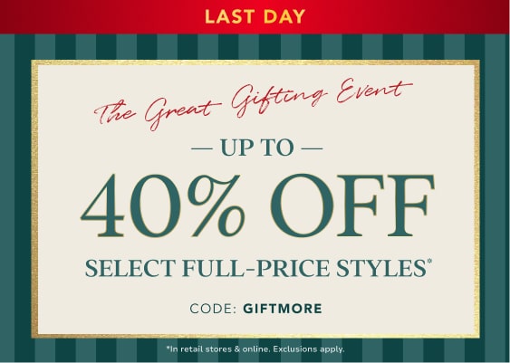 30% off select full price styles