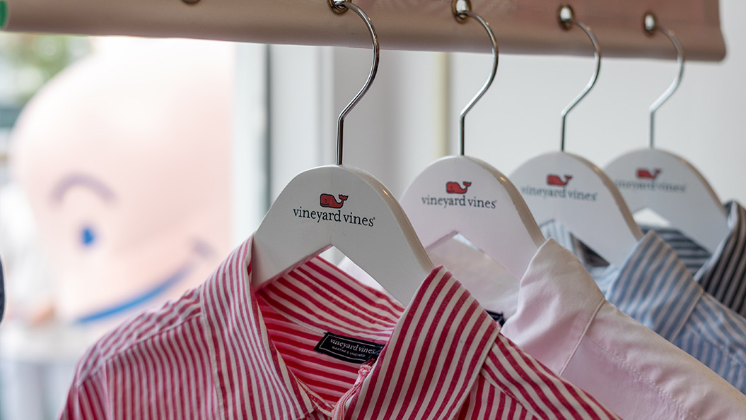 vineyard vines employee styling mannequin