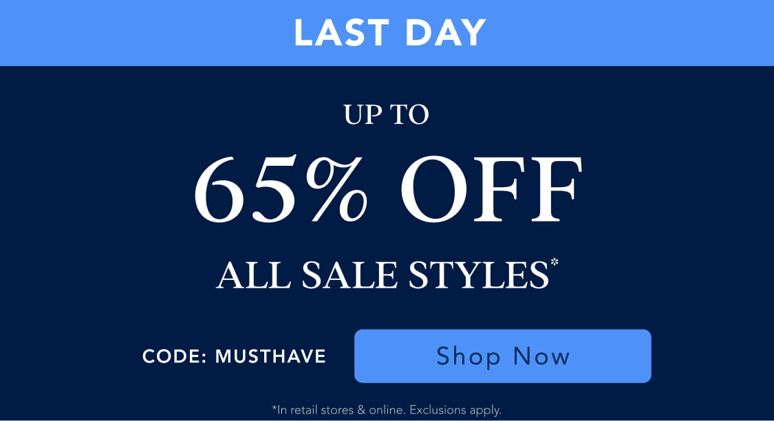 up to 65% off sale items