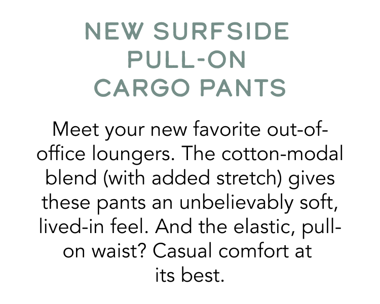 new surfside pull on cargo pants