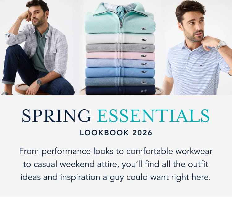 mens spring essentials lookbook header
