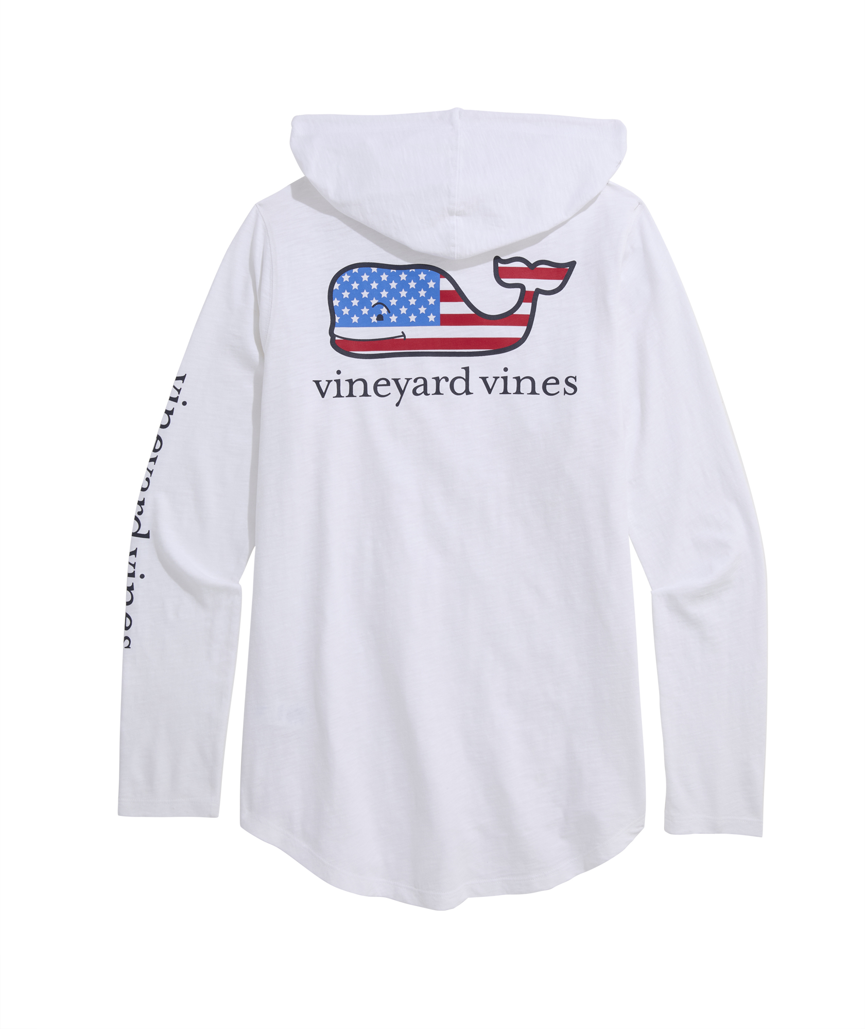 OUTLET Flag Whale Slub Long-Sleeve Hoodie