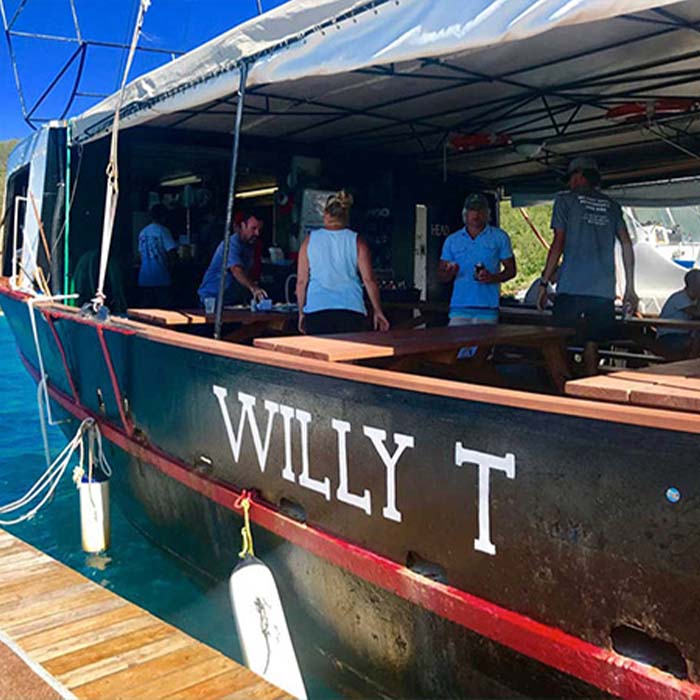 The Willy T bar boat