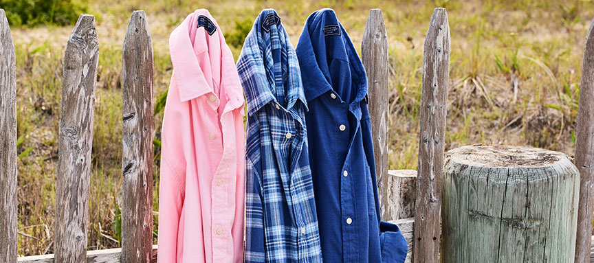 island slub button downs