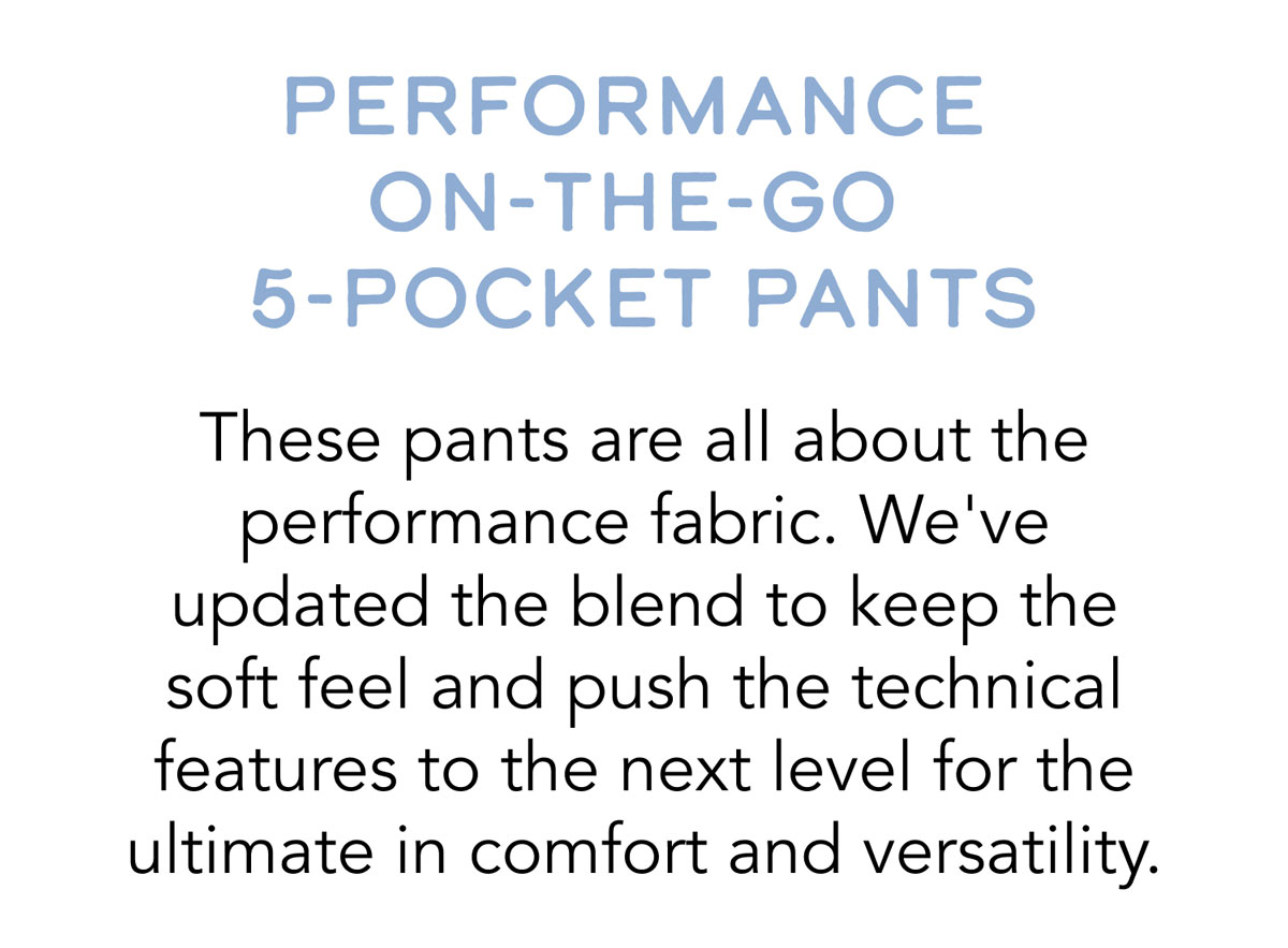 on the go 5 pocket pants