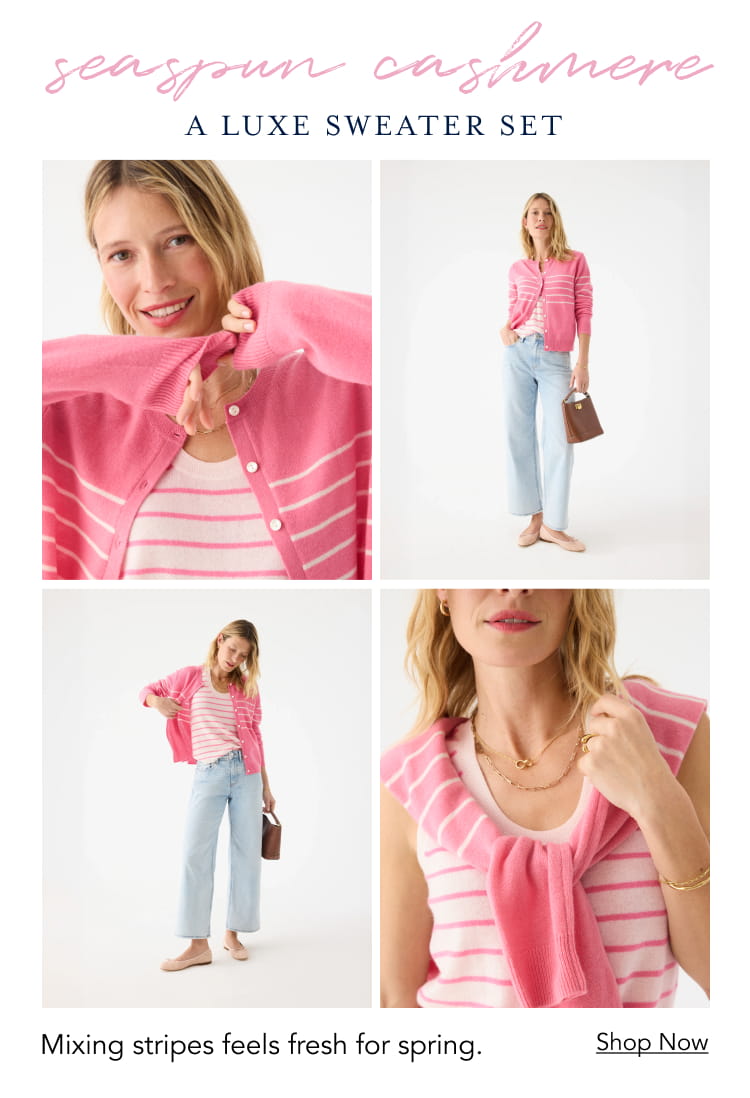 Seaspun Cashmere Stripe Crew