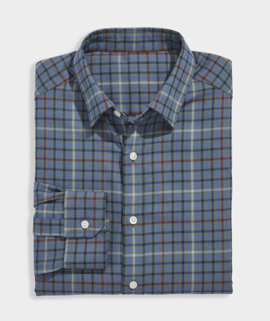 Performance Brushed Tech Twill Madaket Tattersall Shirt